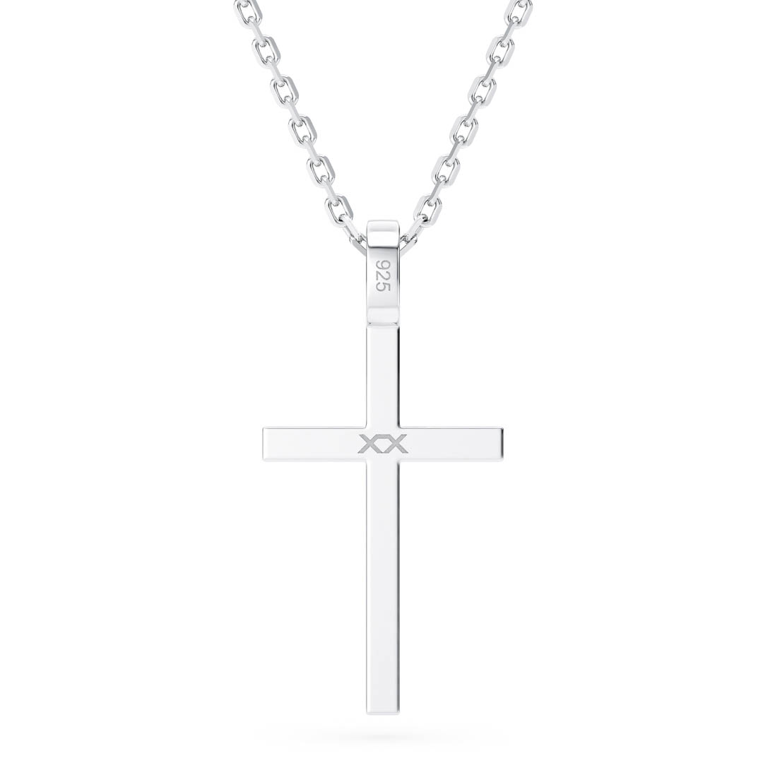 925 italy shops cross necklace