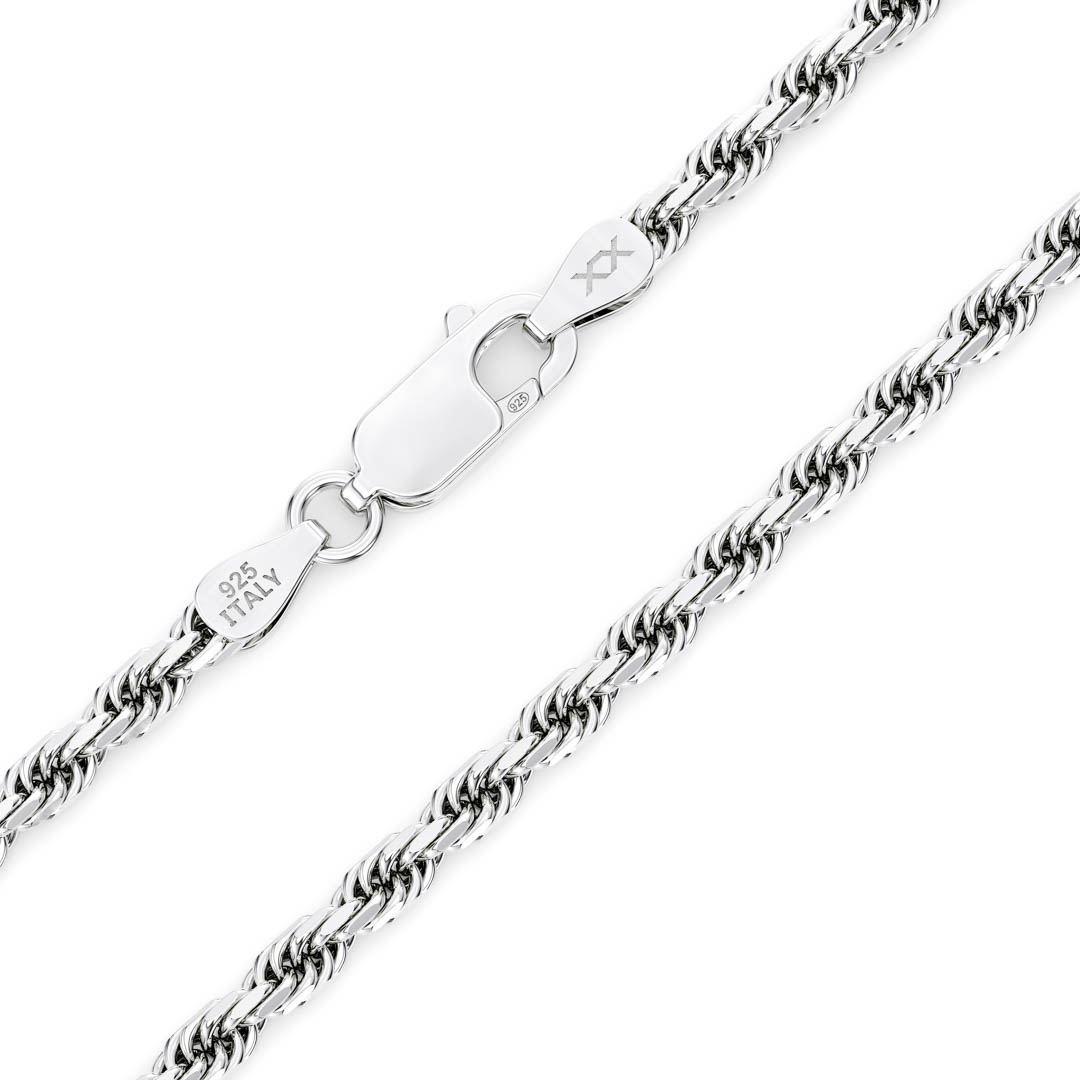 925 Sterling Silver Chain [Rope] Silver / Silver