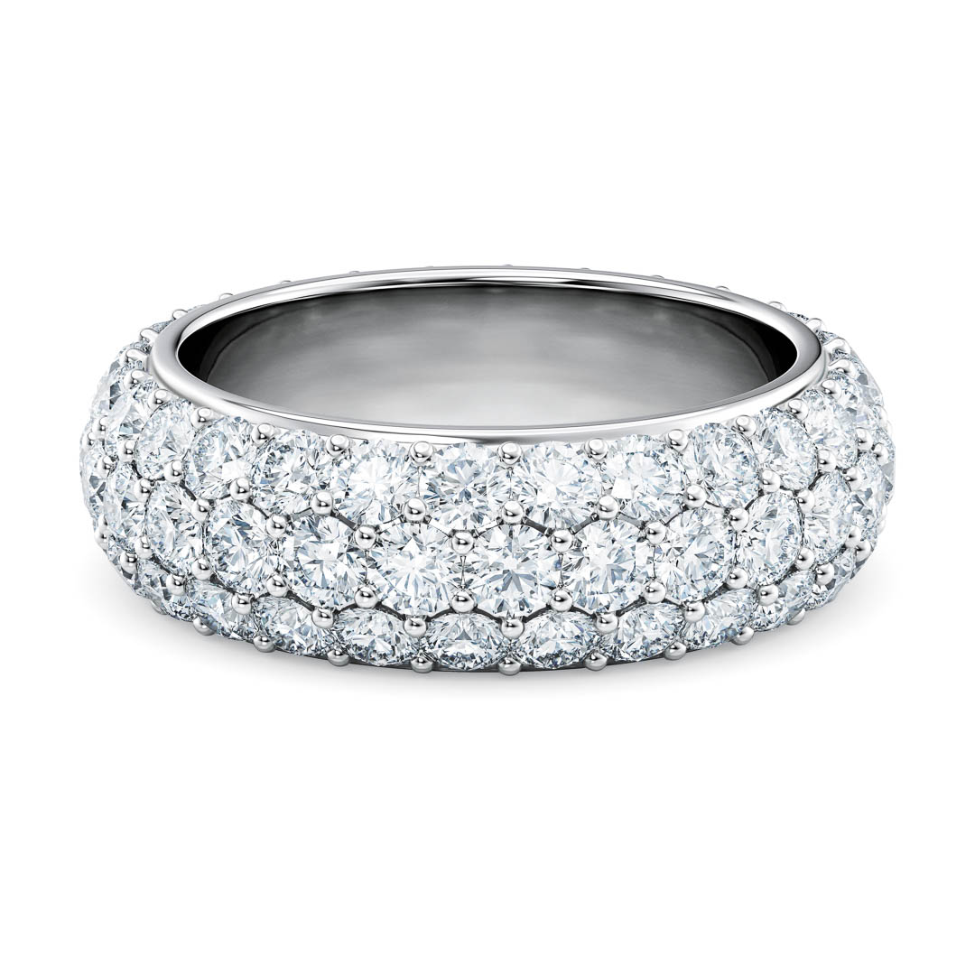 Men's Engagement Wedding Band Ring 3.50 Ct Round Cut Diamond 14K White Gold  Over | eBay